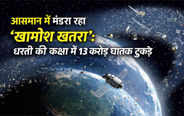 space debris fragments are circling Earth’s orbit