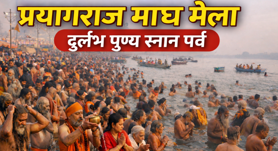 महासंयोग का महास्नान: प्रयागराज माघ मेले में आस्था, पुण्य और जनसैलाब की ऐतिहासिक तस्वीर