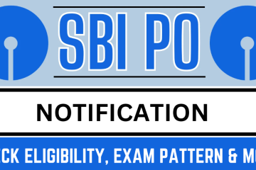 SBI PO Notification 2024